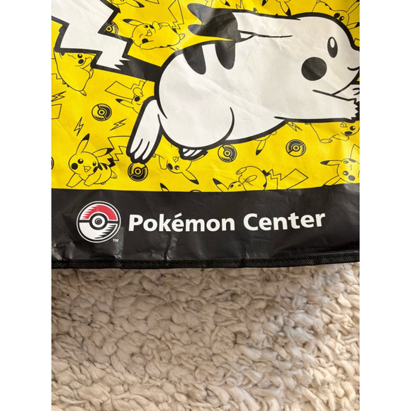 The Pokemon Center reusable Tote Bag Yellow Black One Size Pikachu Charizard - Picture 4 of 9